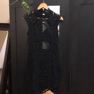 Bebe Mini Crochet Dress